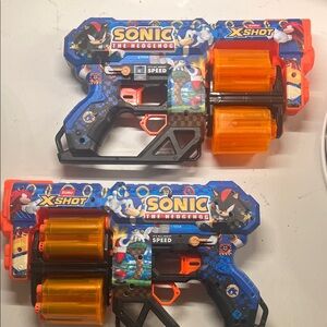 Sonic the Hedgehog Toy Xshot- Blue and Orange